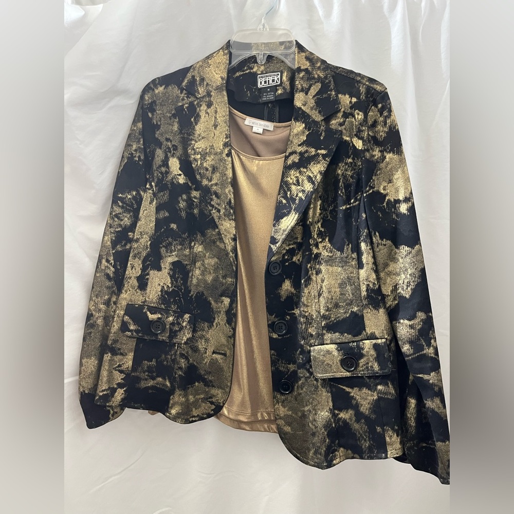 Berer gold tank and jacket set, size M